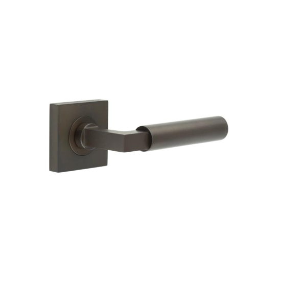 Frelan Burlington Westminster Door Handle on Square Plain Outer Rose Dark Bronze BUR30KIT84 Consist of BUR30DB and BUR150DB