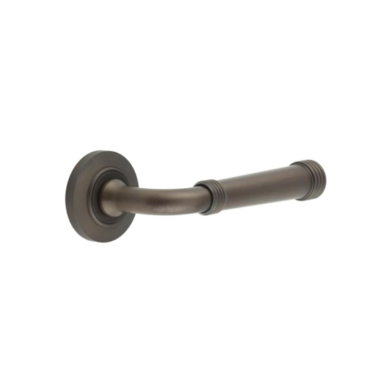 Frelan Burlington Highgate Door Handle on Chamfered outer Rose Dark Bronze BUR35KIT80 Consist of BUR35DB and BUR51DB
