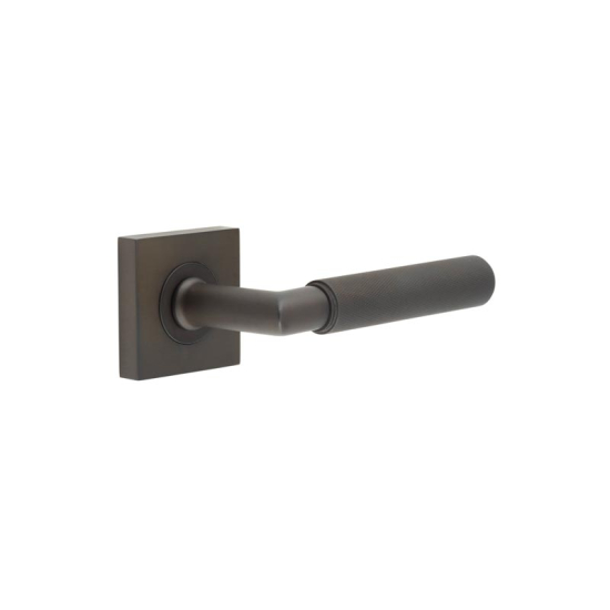 Frelan Burlington Piccadilly Door Handle on Square Plain Outer Rose Dark Bronze BUR40KIT84 Consist of BUR40DB and BUR150DB