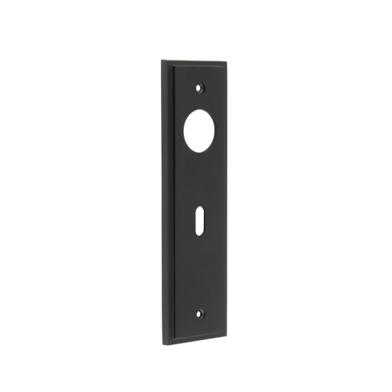 Frelan Burlington 200x55mm AB Key 57mm C/C back plates for lever on rose BUR451MB Matt Black