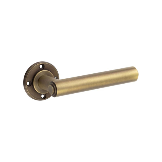 Frelan Burlington Richmond Lever on Rose Door Handle - Roses Sold Separately BUR45AB Antique Brass