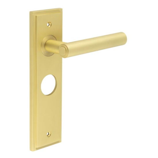 Frelan Burlington Richmond Lever on PlateBathroom Plate Satin Brass BUR45KIT244 Consist of BUR45SB and BUR453SB
