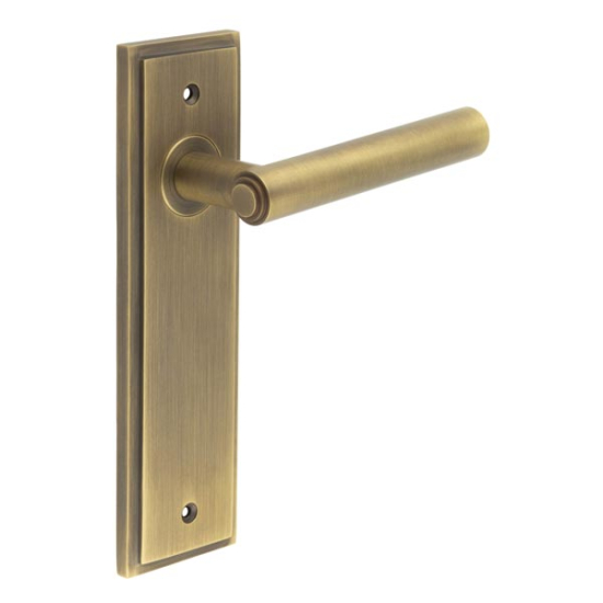 Frelan Burlington Richmond Lever on Plate Latch Plate Antique Brass BUR45KIT8 Consist of BUR45AB and BUR450AB