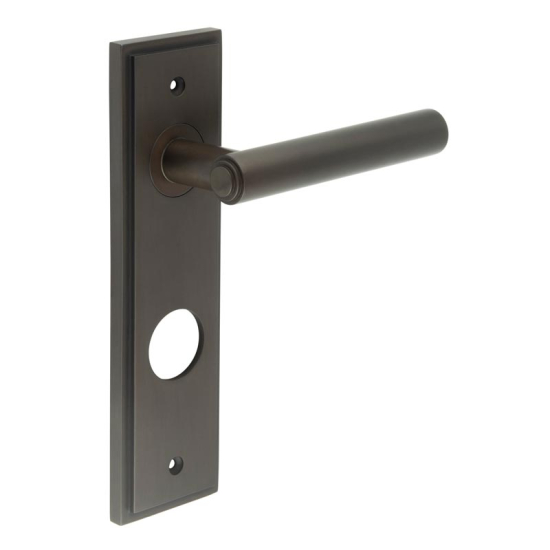 Frelan Burlington Richmond Lever on PlateDin Bathroom Plate Dark Bronze BUR45KIT91 Consist of BUR45DB and BUR456DB
