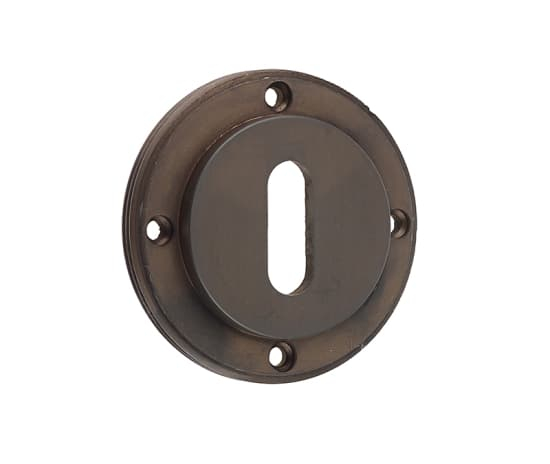 Frelan Inner Escutcheon Standard keyway - Roses Sold Separately BUR60DB Dark Bronze