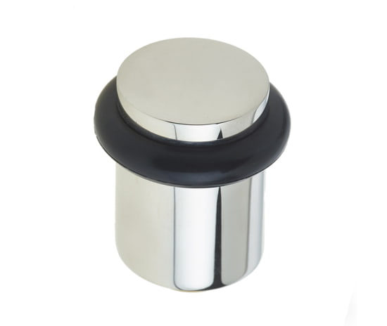 Frelan Plain Floor mounted doorstop BUR960PN Polished Nickel