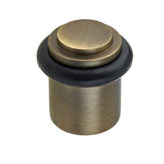 Frelan Stepped Floor mounted doorstop BUR962AB Antique Brass