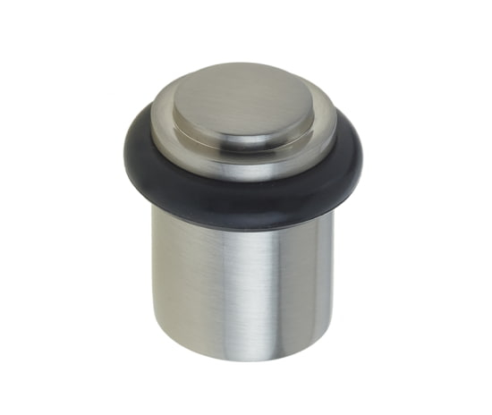 Frelan Stepped Floor mounted doorstop BUR962SN Satin Nickel