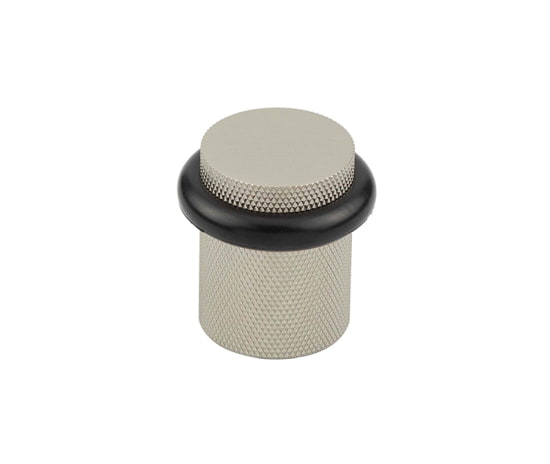 Frelan Burlington Knurled Floor Mounted Doorstops 40mm BUR964SN Satin Nickel