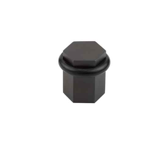 Frelan Burlington Hexagonal Floor Mounted Doorstops BUR965DB Dark Bronze