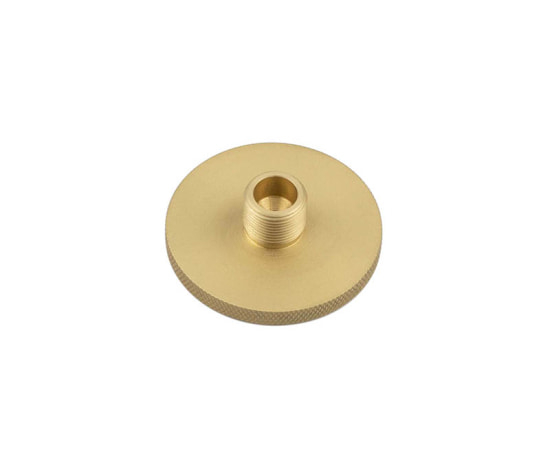 Frelan Burlington Knurled Door Sop Base 50mm BUR969SB Satin Brass