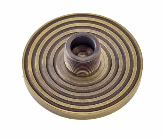 Frelan Burlington Reeded door stop base BUR974AB Antique Brass