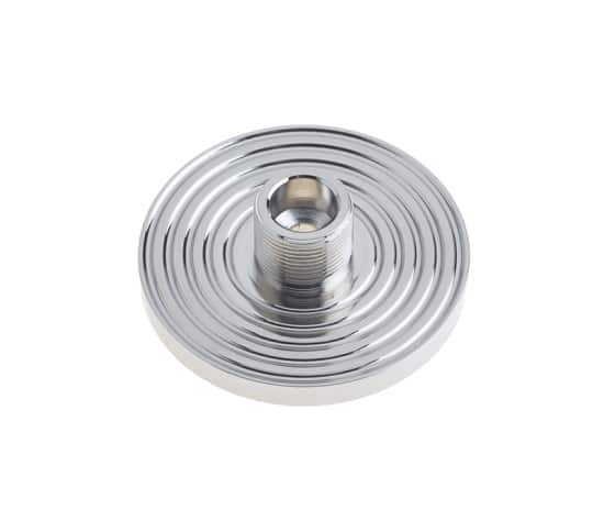 Frelan Burlington Reeded door stop base BUR974PN Polished Nickel