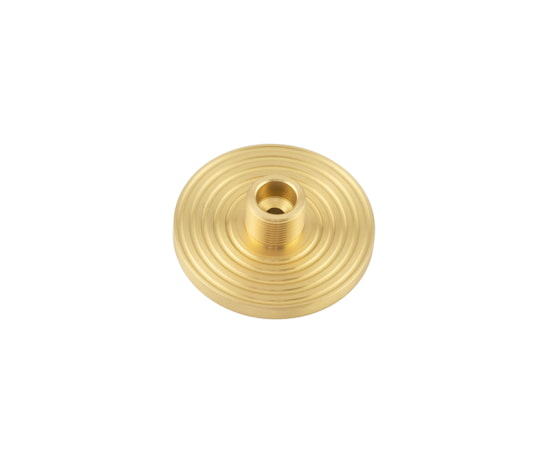 Frelan Burlington Reeded door stop base BUR974SB Satin Brass