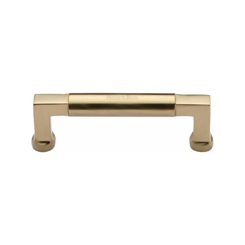 Heritage Brass C0312 101-SB Cabinet Pull Bauhaus Design 101mm CTC Satin Brass Finish
