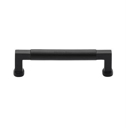 Heritage Brass C0312 128-BKMT Cabinet Pull Bauhaus Design 128mm CTC Matt Black Finish