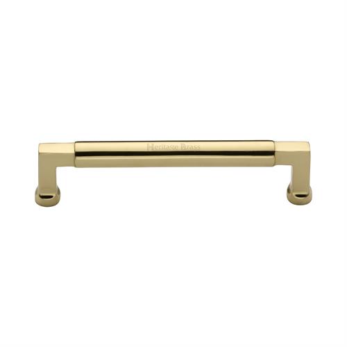 Heritage Brass C0312 152-PB Cabinet Pull Bauhaus Design 152mm CTC Polished Brass Finish