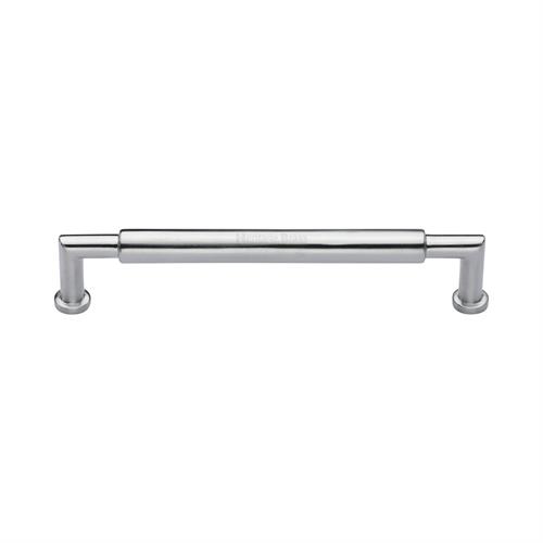 Heritage Brass C0319 152-SC Cabinet Pull Bauhaus Round Design 152mm CTC Satin Chrome Finish