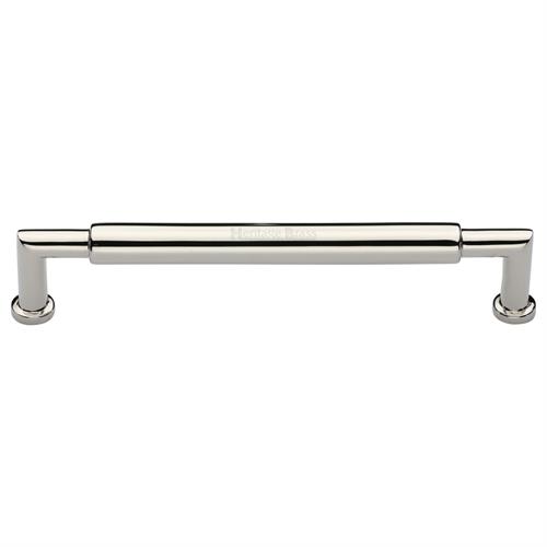 Heritage Brass C0319 254-PNF Cabinet Pull Bauhaus Round Design 254mm CTC Polished Nickel Finish