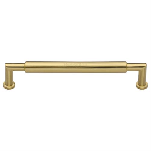 Heritage Brass C0319 203-SB Cabinet Pull Bauhaus Round Design 203mm CTC Satin Brass Finish