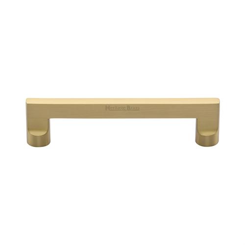 Heritage Brass C0345 128-SB Cabinet Pull Apollo Design 128mm CTC Satin Brass Finish