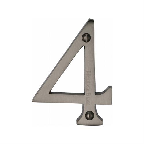 Heritage Brass C1560 4-MB Numeral 4 Face Fix 76mm (3
