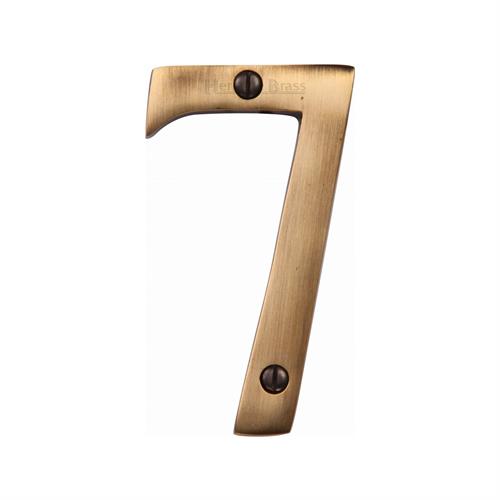 Heritage Brass C1560 7-AT Numeral 7 Face Fix 76mm (3) Antique finish