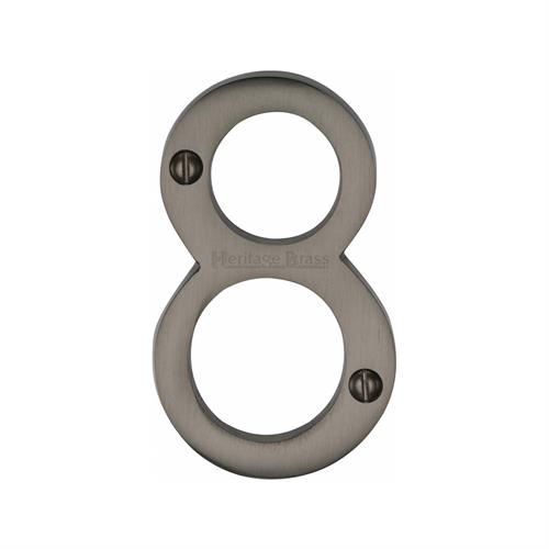 Heritage Brass C1560 8-MB Numeral 8 Face Fix 76mm (3) Matt Bronze finish
