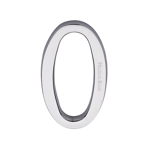 Heritage Brass Numeral 0 Concealed Fix 76mm (3