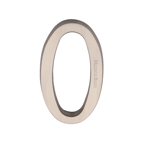 Heritage Brass Numeral 0 Concealed Fix 76mm (3