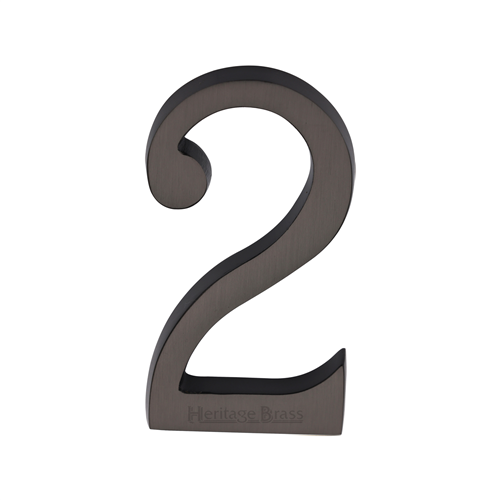 Heritage Brass Numeral 2 Concealed Fix 76mm (3