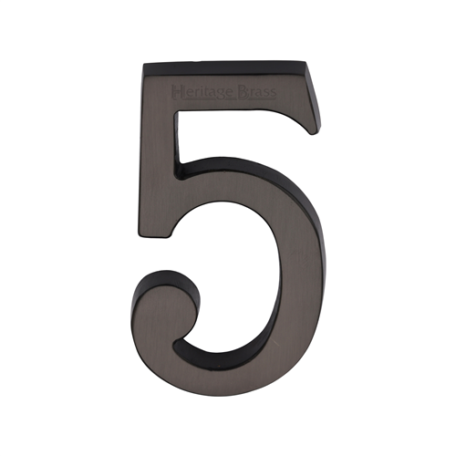 Heritage Brass Numeral 5 Concealed Fix 76mm (3