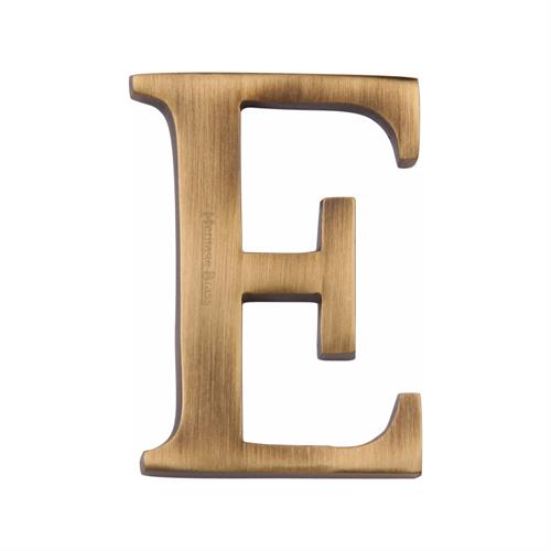 Heritage Brass C1565 2 E-AT Alphabet E Pin Fix 51mm (2) Antique Finish