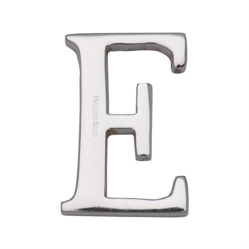 Heritage Brass C1565 2 E-PC Alphabet E Pin Fix 51mm (2) Polished Chrome Finish