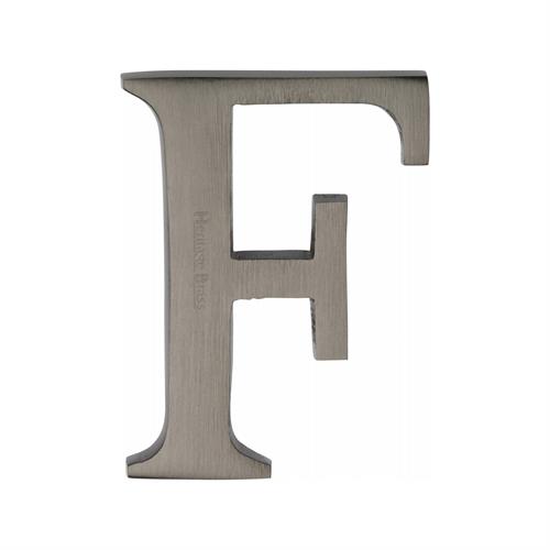 Heritage Brass C1565 2 F-MB Alphabet F Pin Fix 51mm (2) Matt Bronze Finish
