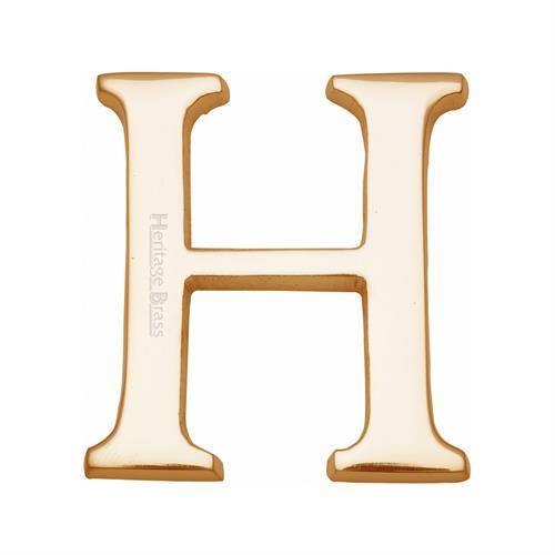 Heritage Brass C1565 2 H-PB Alphabet H Pin Fix 51mm (2) Polished Brass Finish