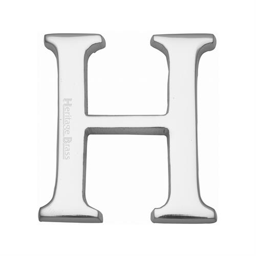 Heritage Brass C1565 2 H-PC Alphabet H Pin Fix 51mm (2) Polished Chrome Finish