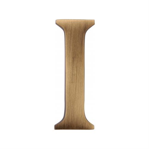 Heritage Brass C1565 2 I-AT Alphabet I Pin Fix 51mm (2) Antique Finish