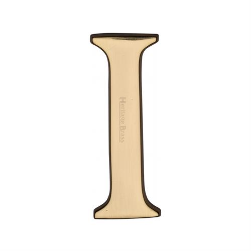 Heritage Brass C1565 2 I-PB Alphabet I Pin Fix 51mm (2) Polished Brass Finish