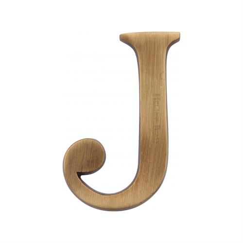 Heritage Brass C1565 2 J-AT Alphabet J Pin Fix 51mm (2) Antique Finish