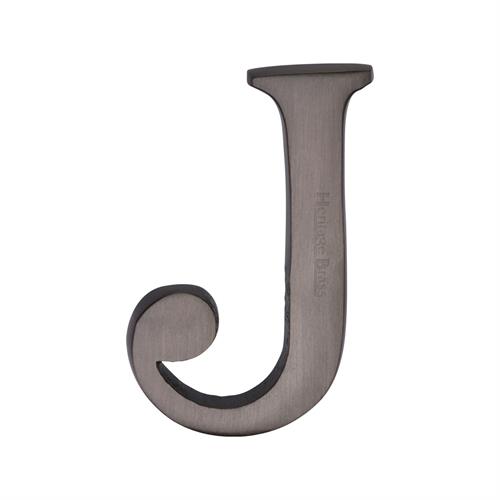 Heritage Brass C1565 2 J-MB Alphabet J Pin Fix 51mm (2) Matt Bronze Finish
