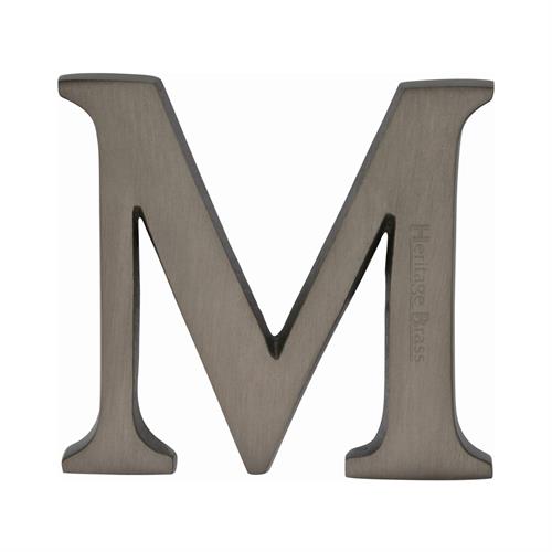 Heritage Brass C1565 2 M-MB Alphabet M Pin Fix 51mm (2) Matt Bronze Finish
