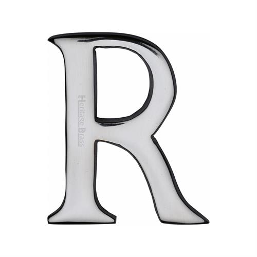 Heritage Brass C1565 2 R-PC Alphabet R Pin Fix 51mm (2) Polished Chrome Finish