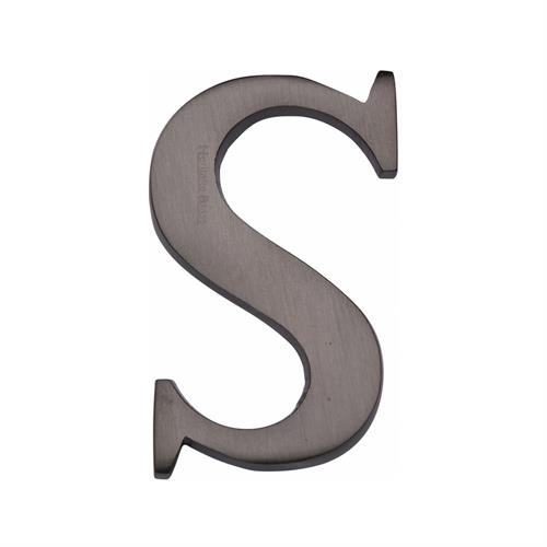 Heritage Brass C1565 2 S-MB Alphabet S Pin Fix 51mm (2) Matt Bronze Finish