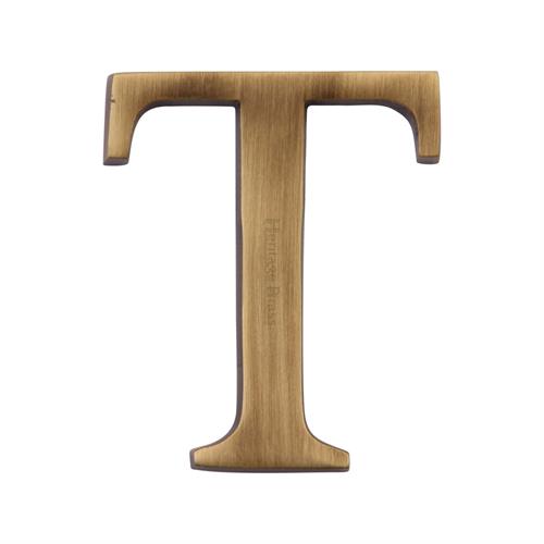 Heritage Brass C1565 2 T-AT Alphabet T Pin Fix 51mm (2) Antique Finish