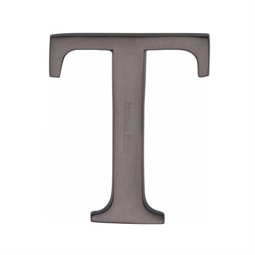 Heritage Brass C1565 2 T-MB Alphabet T Pin Fix 51mm (2) Matt Bronze Finish