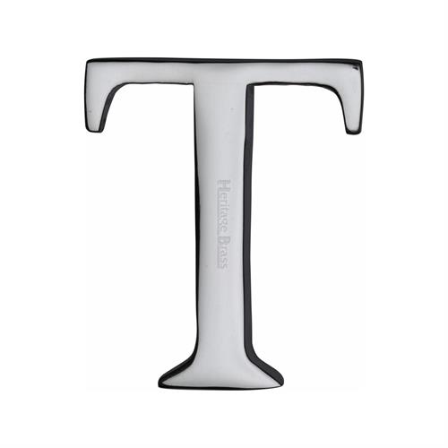 Heritage Brass C1565 2 T-PC Alphabet T Pin Fix 51mm (2) Polished Chrome Finish