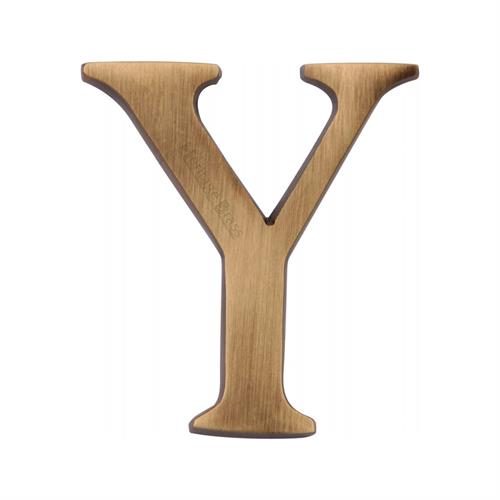Heritage Brass C1565 2 Y-AT Alphabet Y Pin Fix 51mm (2) Antique Finish