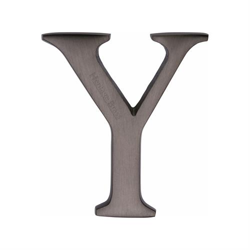 Heritage Brass C1565 2 Y-MB Alphabet Y Pin Fix 51mm (2) Matt Bronze Finish