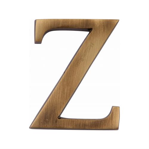 Heritage Brass C1565 2 Z-AT Alphabet Z Pin Fix 51mm (2) Antique Finish